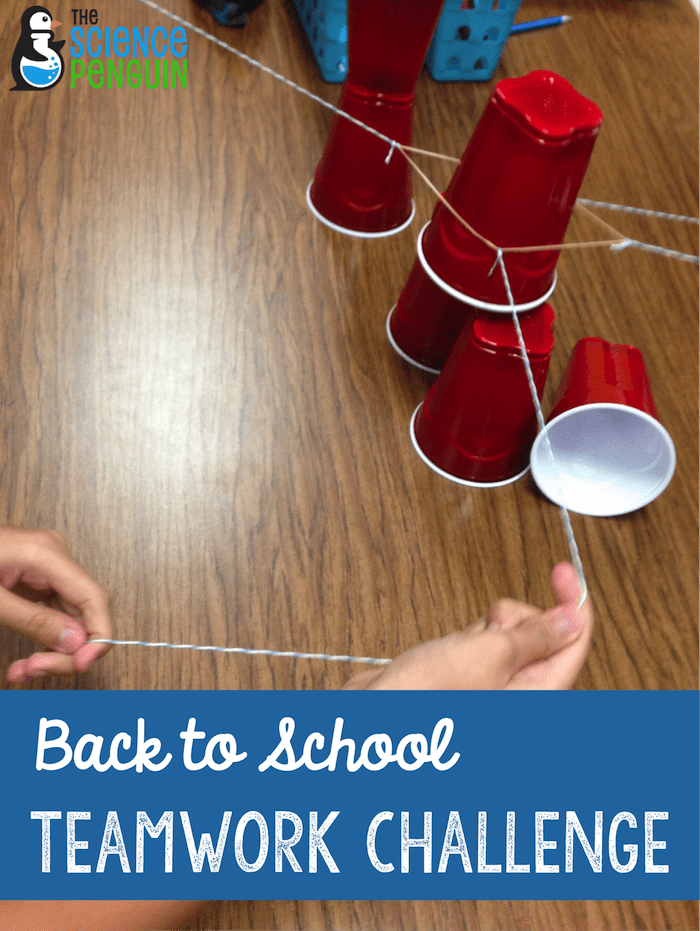 Back to School Teamwork Activity: cup stacking challenge!
