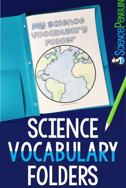 Science Vocabulary Folder: free download and ideas