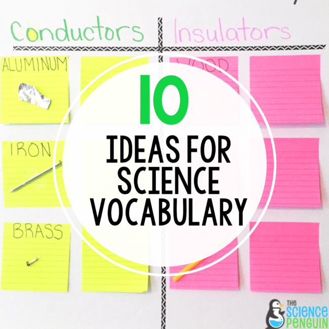 10 Ideas for Science Vocabulary