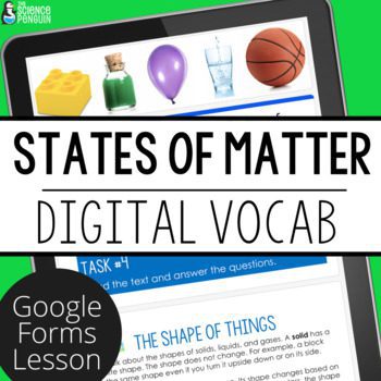 The States of Matter using Minecraft and Google Slides Distance Learning