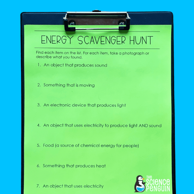 Energy Scavenger Hunt