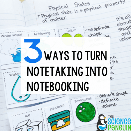 3 Ways to Turn NoteTAKING into NoteBOOKING in Science