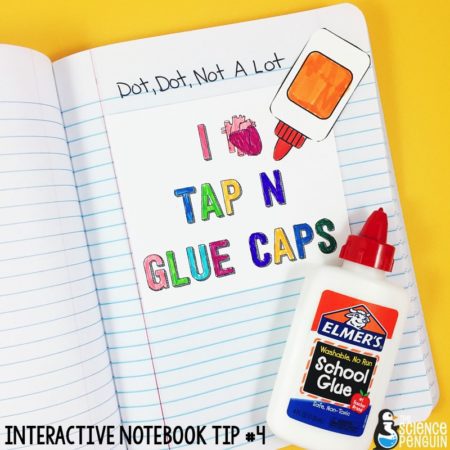 Interactive Science Notebook Tips: Glue