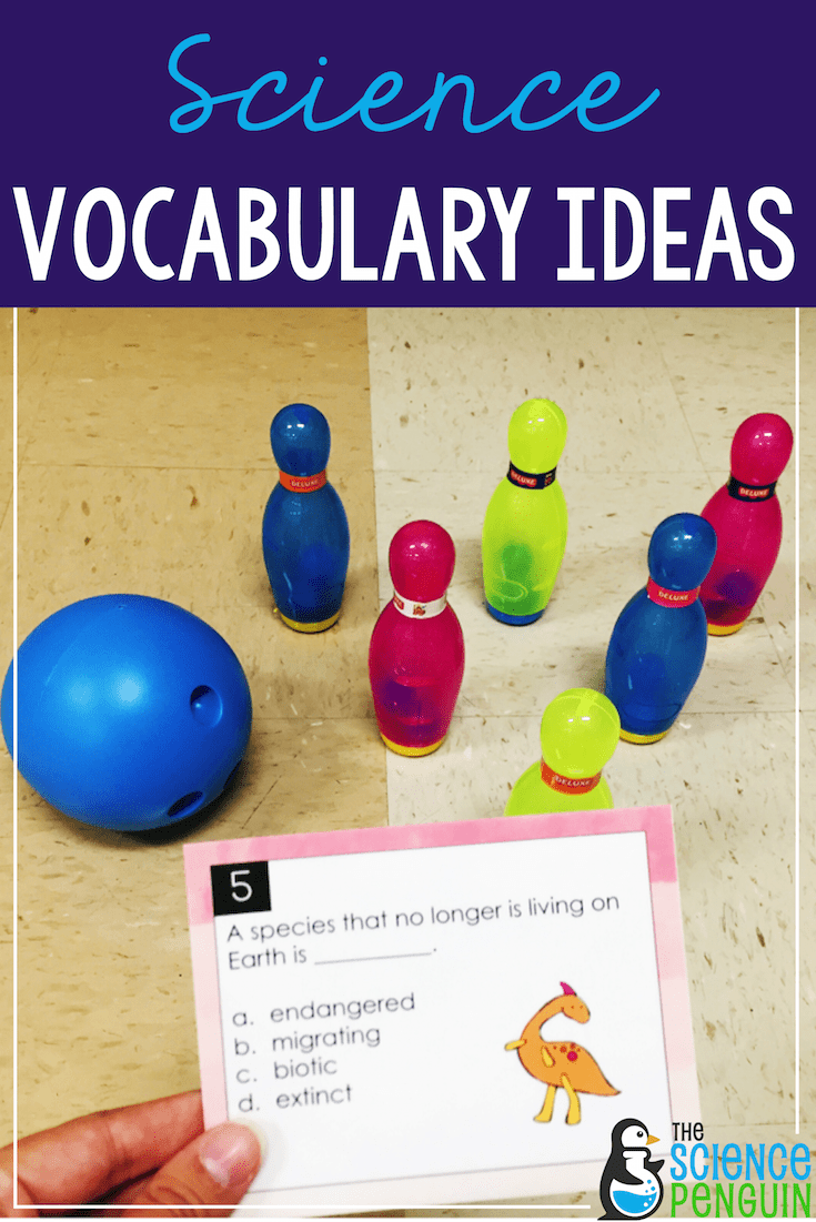 Science Vocabulary Ideas: Bowling