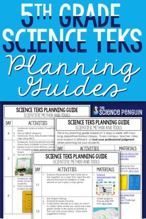 FREE 5th Grade Science TEKS Planning Guides