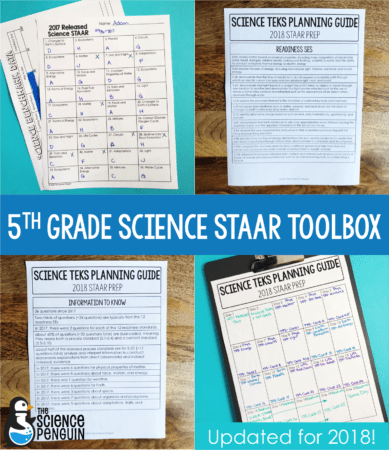 Free 5th Grade Science STAAR Toolbox