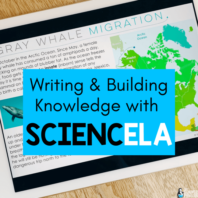 Writing and Building Knowledge with SciencELA