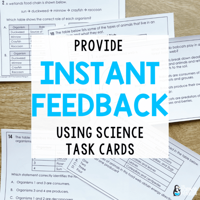 Better Than a Science Worksheet: Using Task Cards